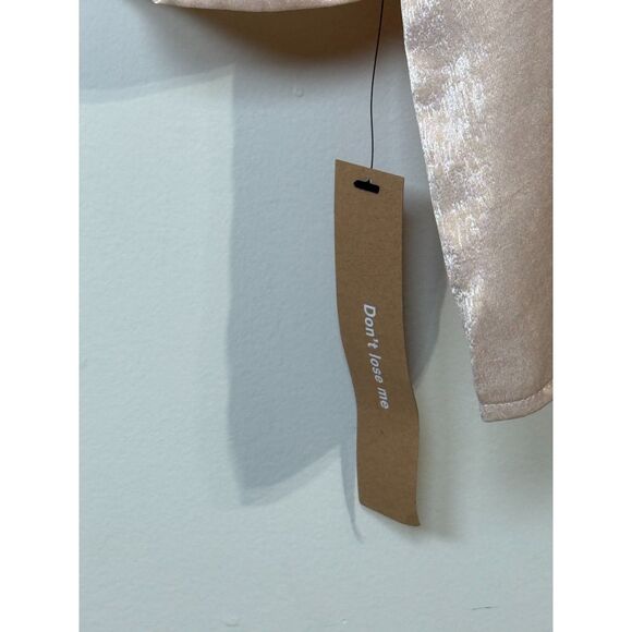 Reformation Women's Size XS Tan Ian Top V-Neck Long Sleeve NWT - Picture 6 of 9